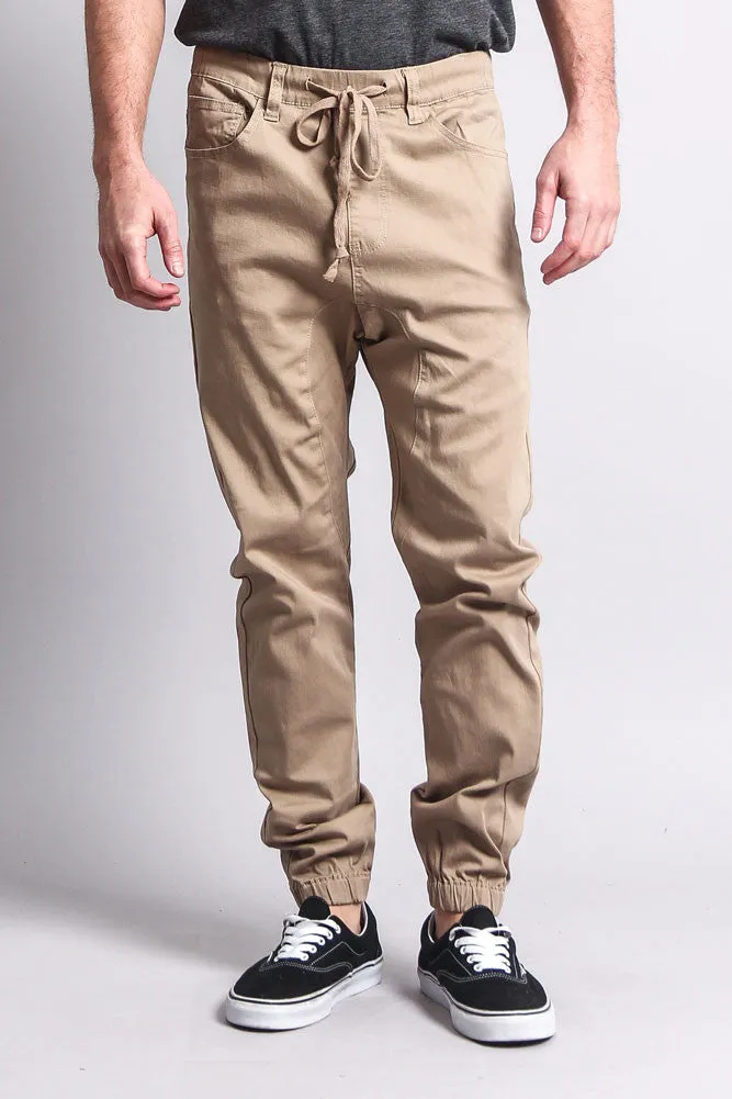 Men's Jogger Twill Pants (Khaki)