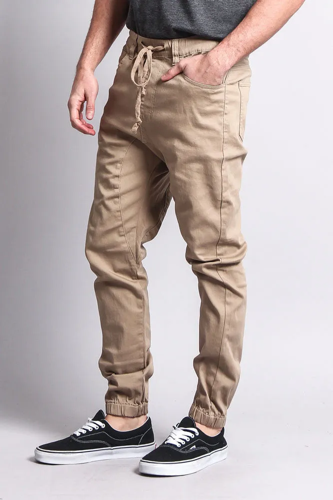 Men's Jogger Twill Pants (Khaki)