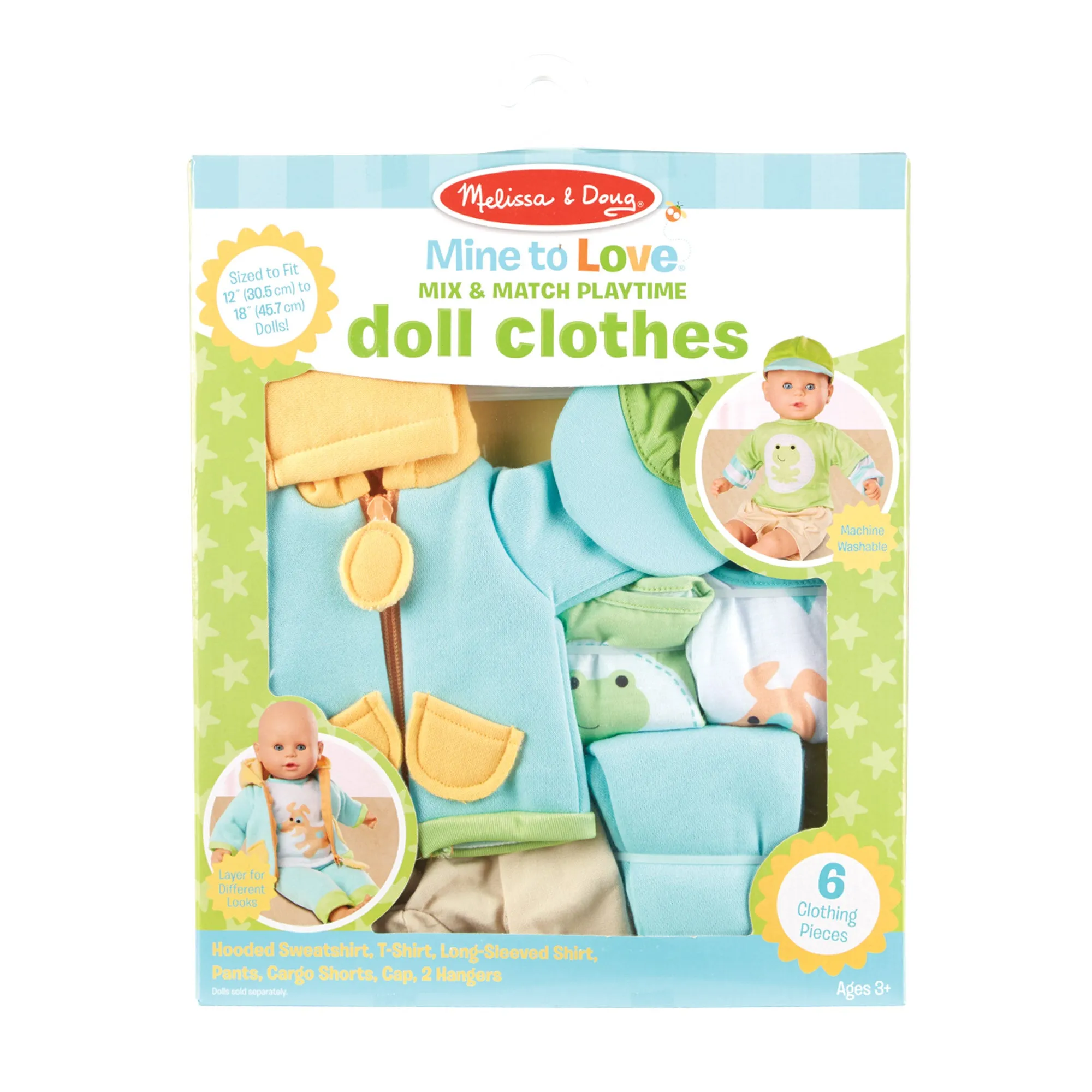 Mine to Love Mix & Match Playtime Doll Clothes