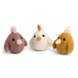 Mini Rooster Ornaments (Set of 3) by Én Gry & Sif