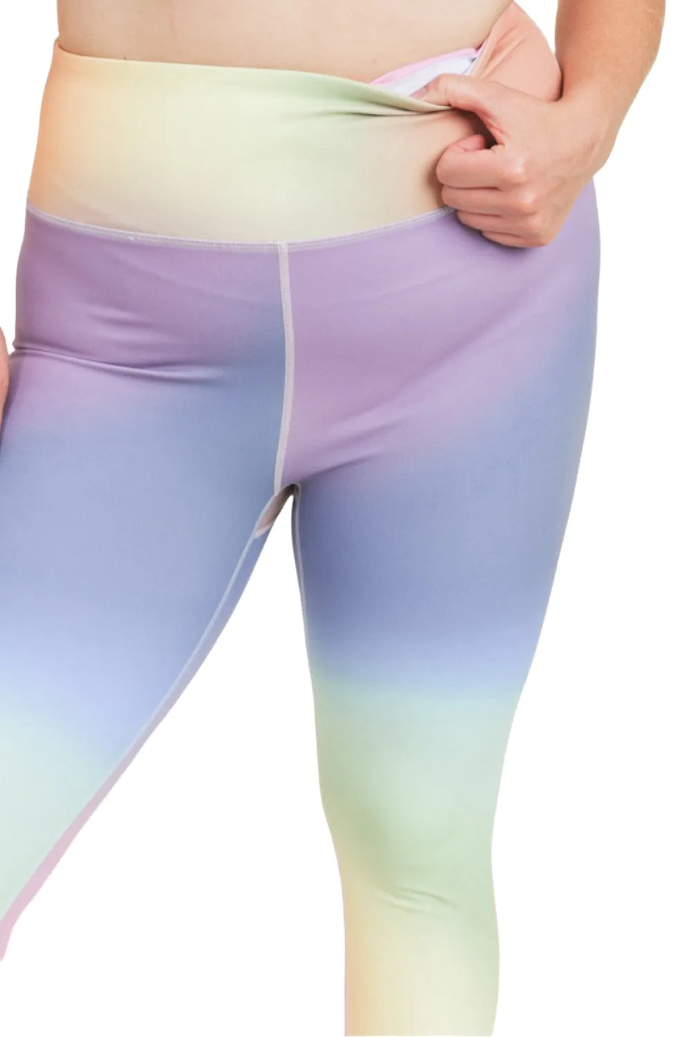 Mono B Rainbow Pastel Highwaist Leggings APH3076 Plus