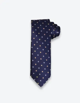 Navy-Light blue Square Tie