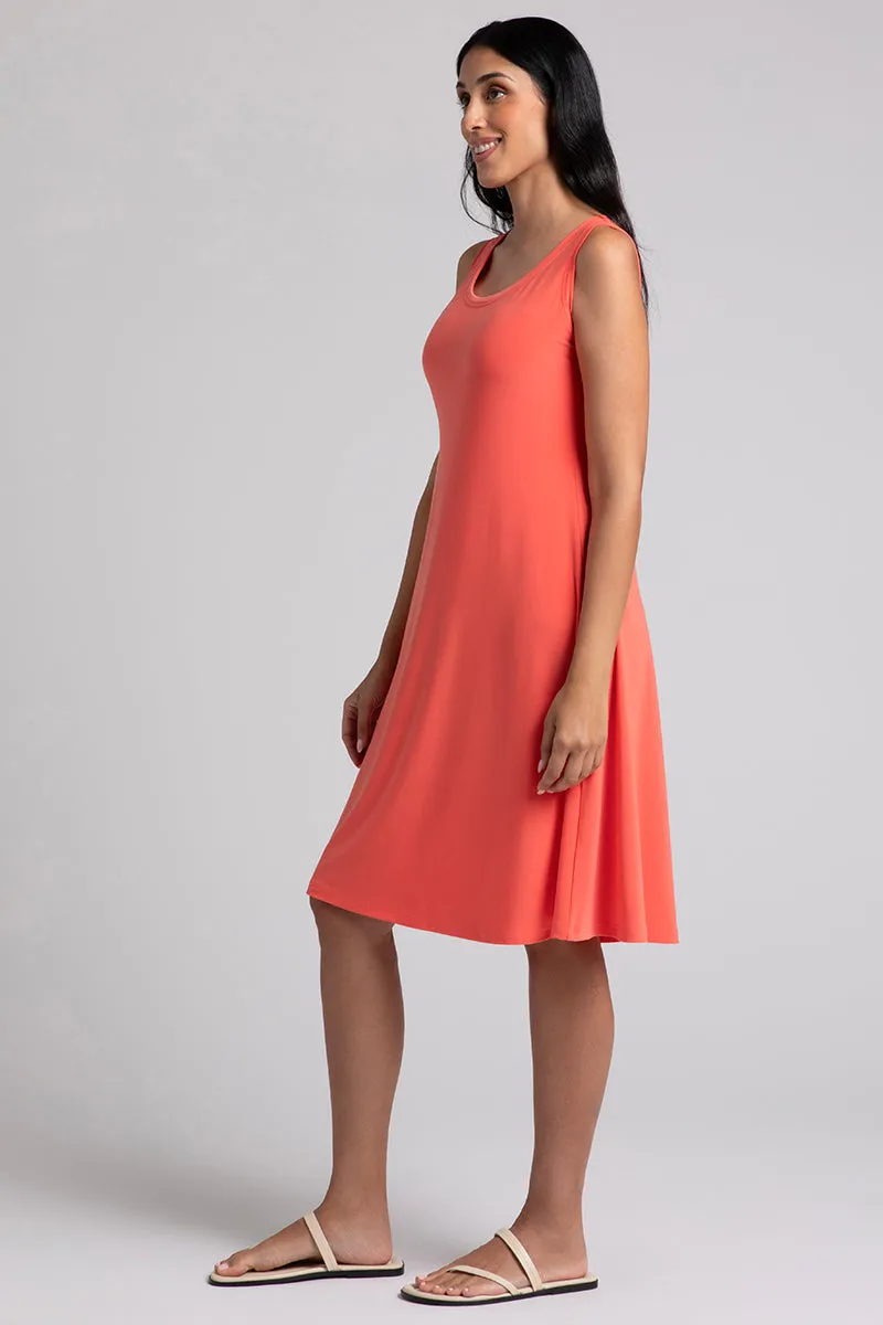 Nu Tank Dress Short | Coral