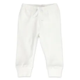 Organic Cotton Rib Jogger Pant - White