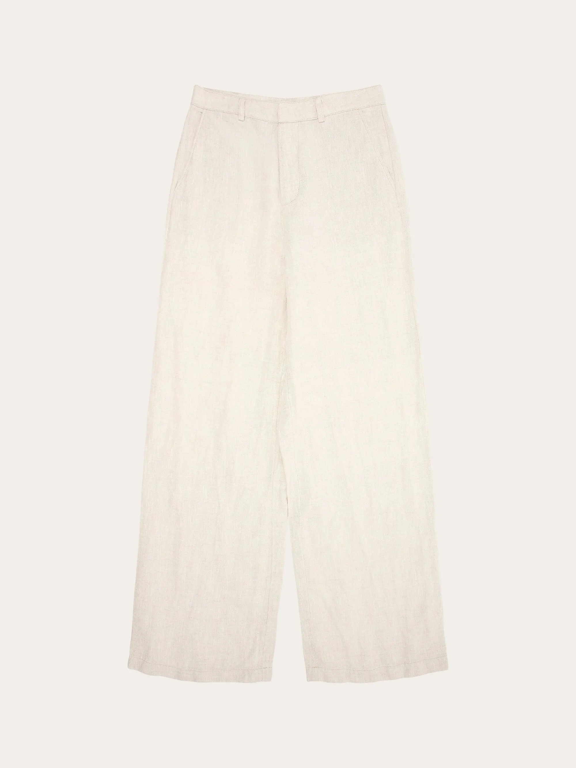 POSEY natural linen pants - Light feather gray