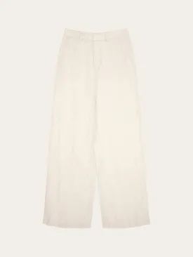 POSEY natural linen pants - Light feather gray