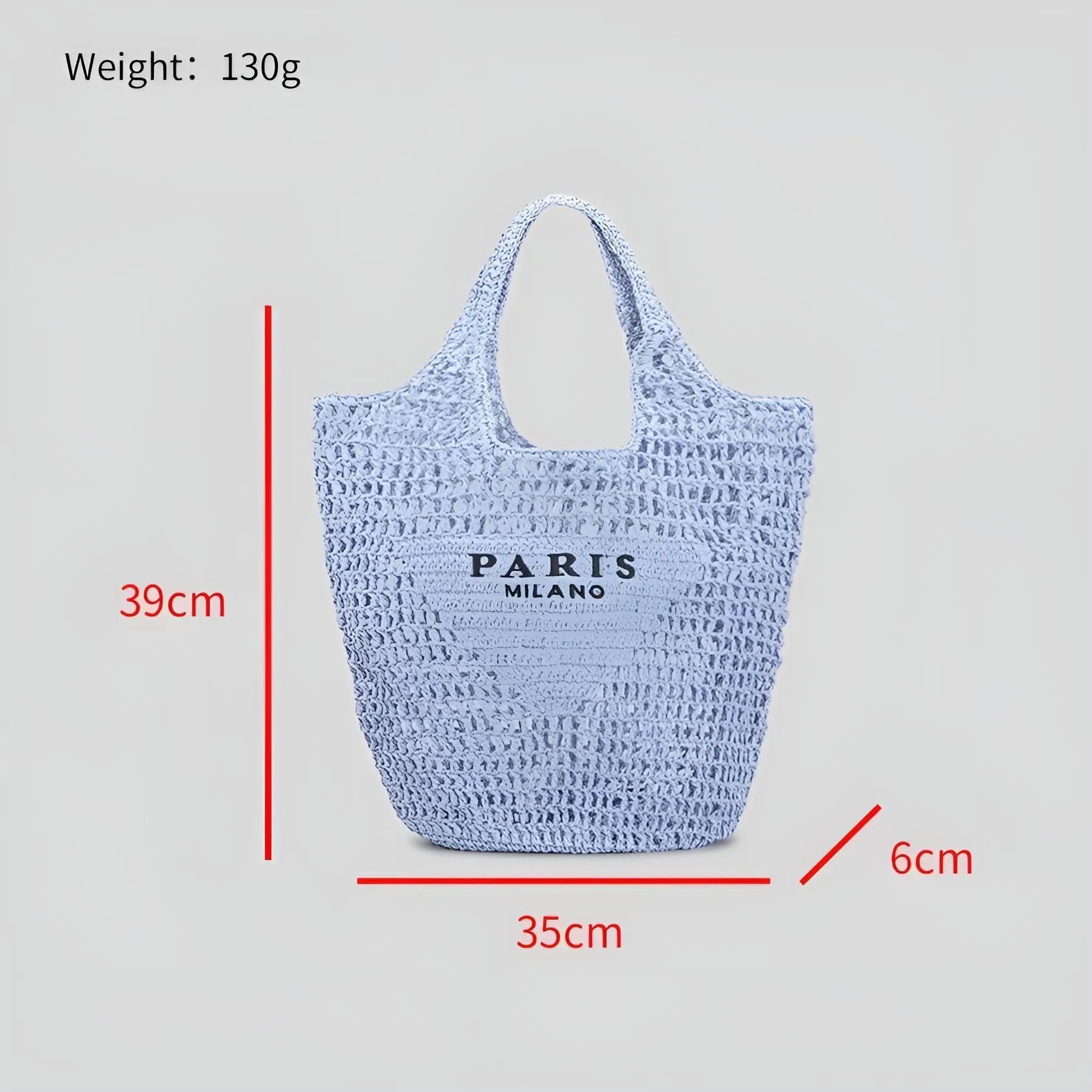 Raffia Straw Paris Bags