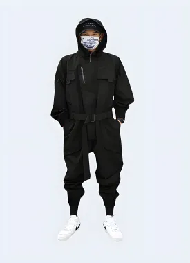 Urban Performance Techwear Jumpsuit for All-Weather Versatility