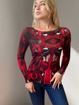 Unbreak.It Serena Red Mood Top