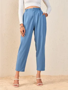 Women Airforce Blue Tapered Pants