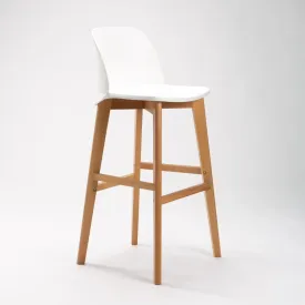 ZEN LUXURY WOODEN LEG BARSTOOL